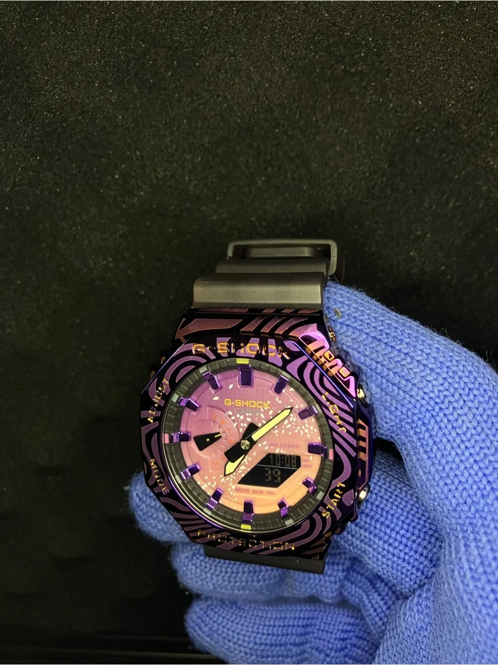Custom G Shock Purple Galaxy GM2100